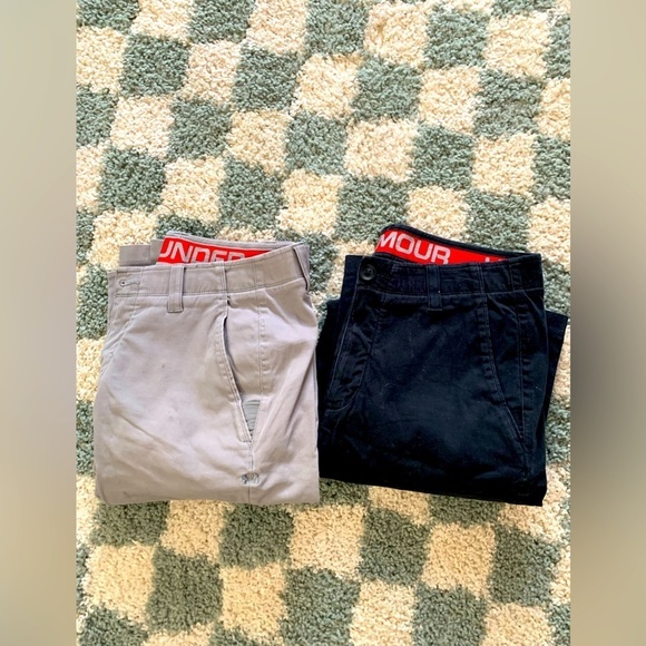 Under Armour Golf Pants Dress Pants Bundle Black Gray Size 34 X 32 Men’s Used - Picture 1 of 10